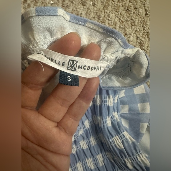 Michelle McDowell Blue Gingham Dress size S - Picture 6 of 6